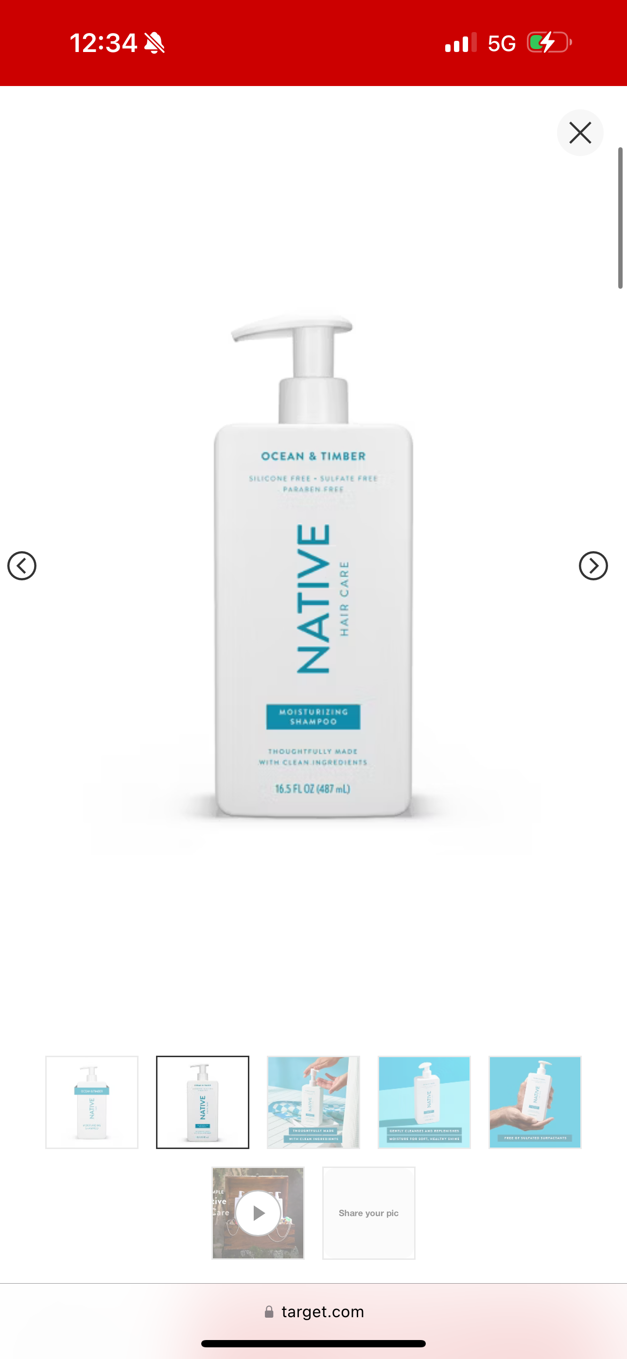 Ocean Timber Moisturizing Shampoo - 16.5 fl oz