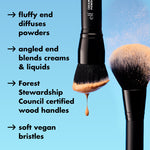PRE-ORDEN Cream & Powder Face Brush