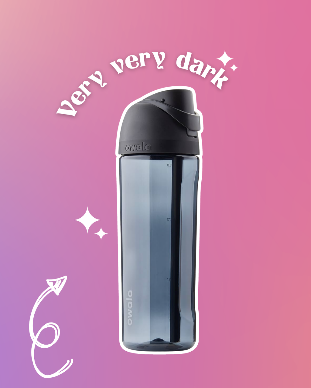 PRE-ORDEN Owala FreeSip Clear Tritan Plastic Water Bottle with Straw, BPA-Free Sports Water Bottle, Great for Travel, 25 Oz