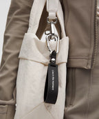 Silicone Keychain - Black/White