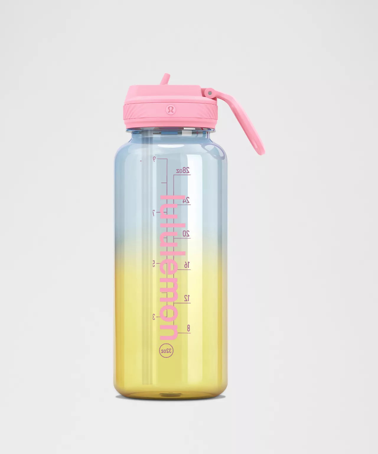 Back to Life Clear Bottle 32oz Straw Lid - Foam Cloud/Lemon Lush/Candy Cloud