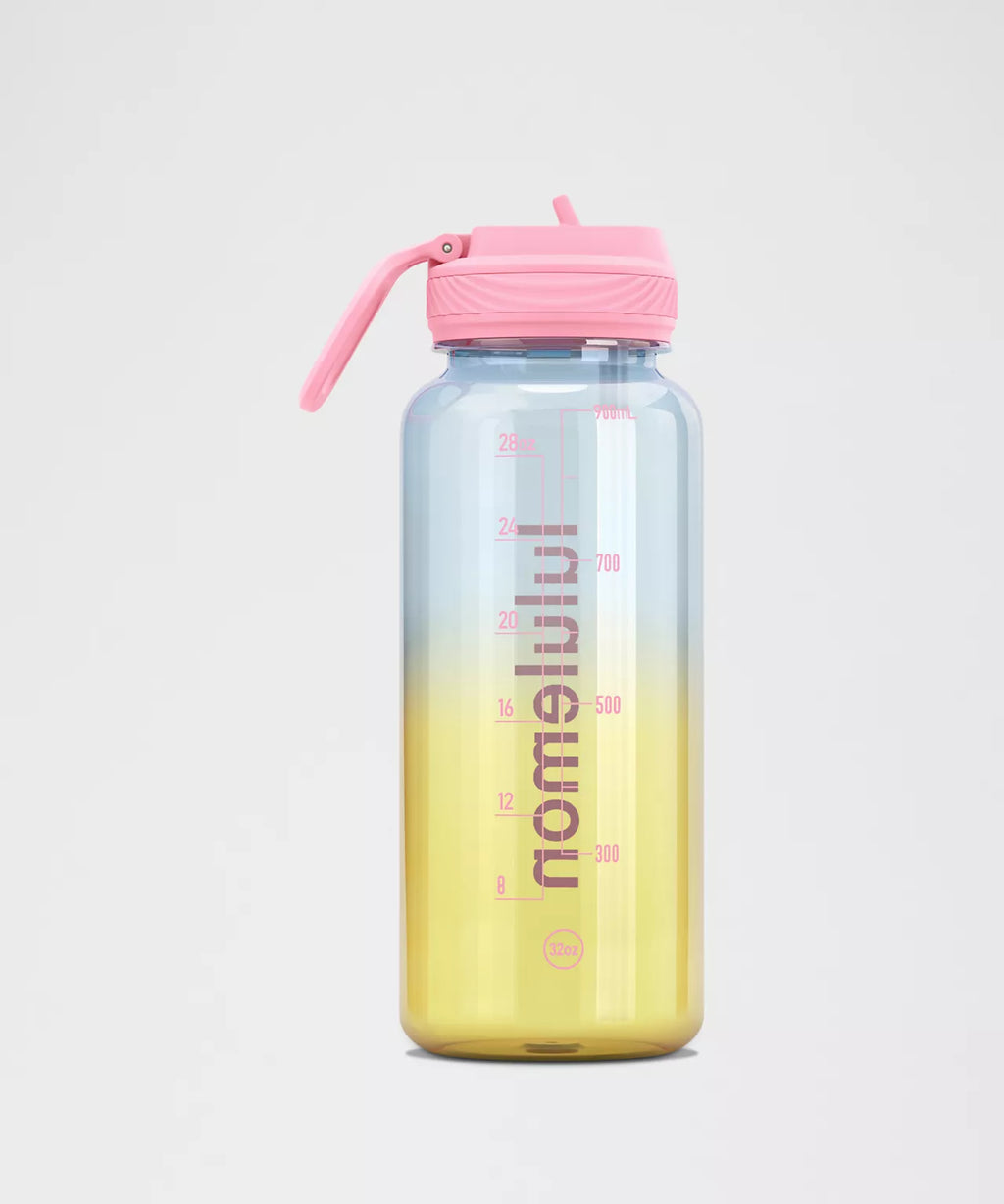 Back to Life Clear Bottle 32oz Straw Lid - Foam Cloud/Lemon Lush/Candy Cloud