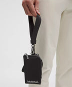 Dual Pouch Wristlet Wallet - Black
