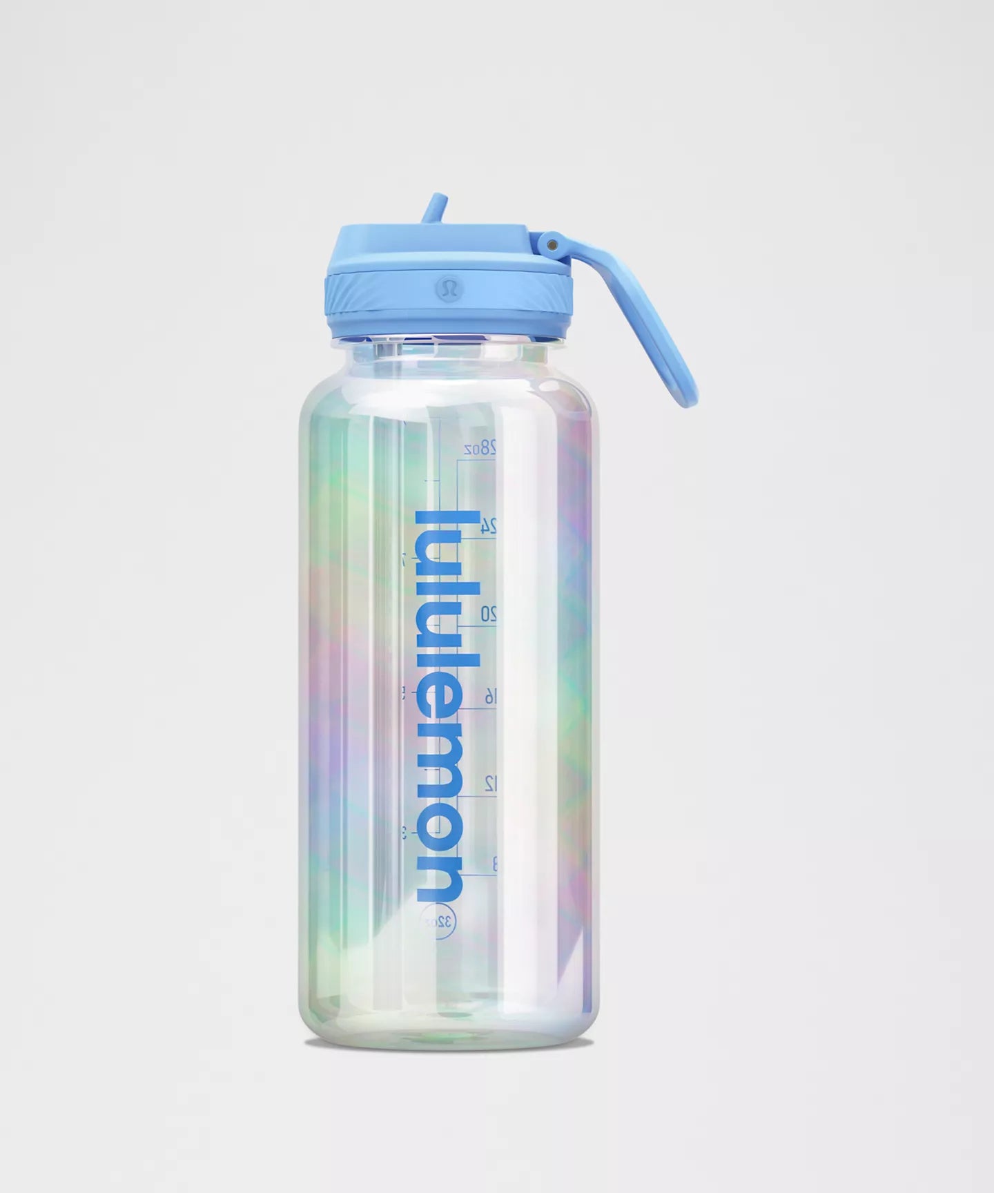 Back To Life Clear Bottle 32oz Straw Lid Iridescent