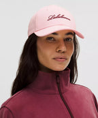 Structured Classic Ball Cap Script - Pink Pearl/Burgundy Bay