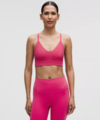 Focuser Scoop-Neck Bra Nulu Light Support, A/B Cup - Raspberry Coulis / Size XS