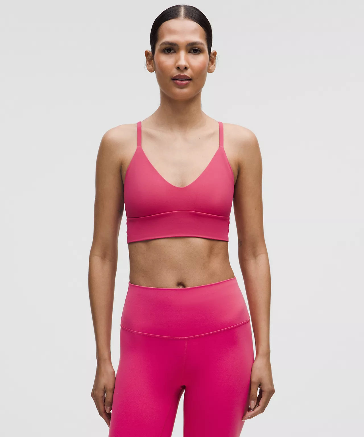 Focuser Scoop-Neck Bra Nulu Light Support, A/B Cup - Raspberry Coulis / Size XS