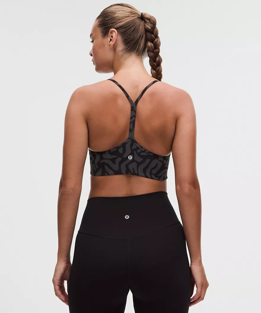 Flow Y Bra Light Support, C/D Cup Updated Design - Zebra Camo Black Multi