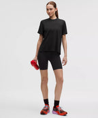 Fast and Free Short-Sleeve Shirt Perforated Stripe - Black / Size S