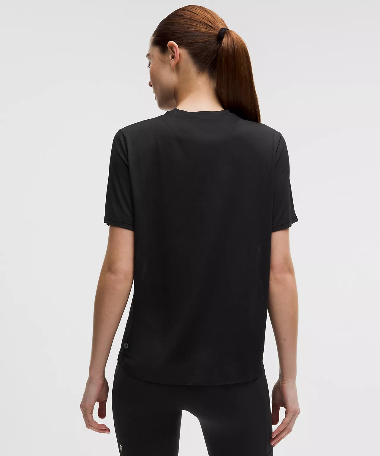 Fast and Free Short-Sleeve Shirt Perforated Stripe - Black / Size S