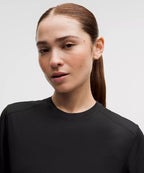 Fast and Free Short-Sleeve Shirt Perforated Stripe - Black / Size S