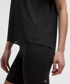 Fast and Free Short-Sleeve Shirt Perforated Stripe - Black / Size S