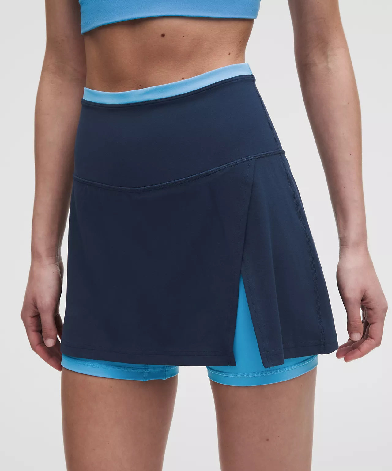 Align Side-Slit Skirt Trim - Club Blue/Ocean Wave / Size 8