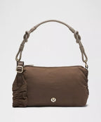 Ruched Shoulder Bag Mini 1.5L - Walnut Crunch/Nomad/Gold