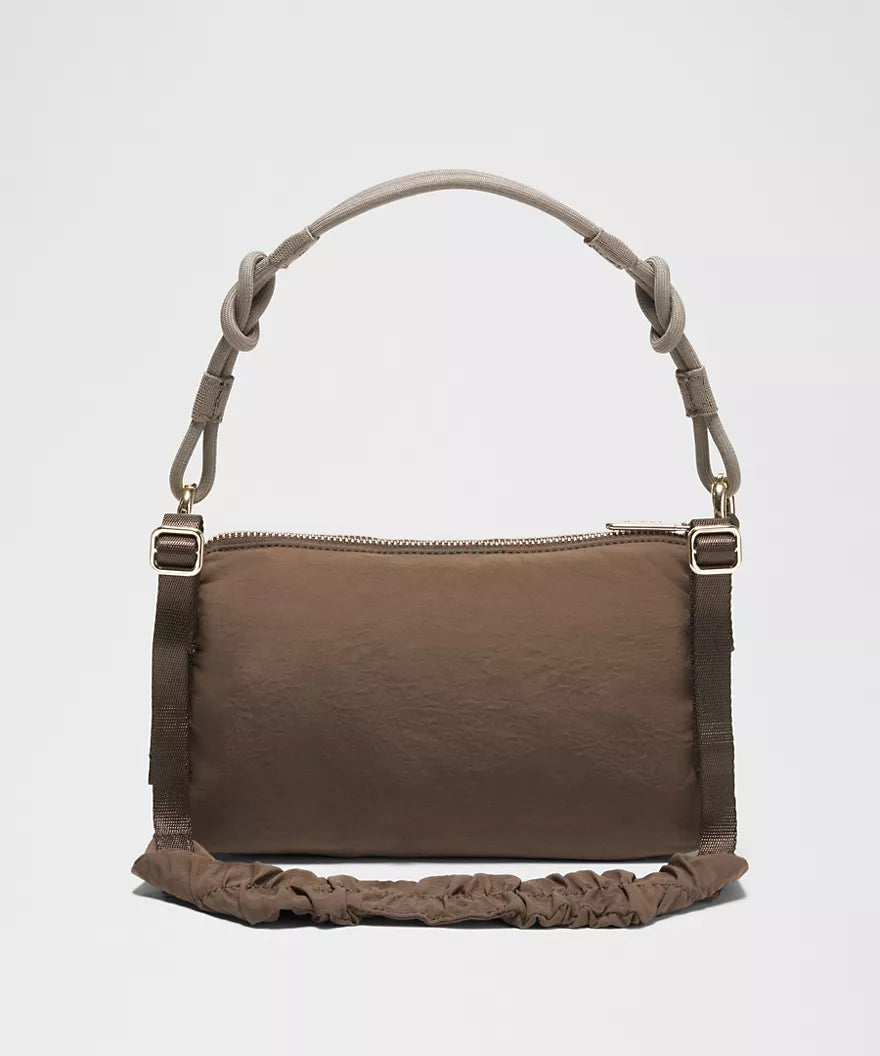 Ruched Shoulder Bag Mini 1.5L - Walnut Crunch/Nomad/Gold
