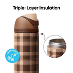 FreeSip - 24oz - Stainless Steel - Plaid and Simple
