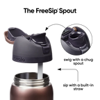 FreeSip - 32 oz - Stainless Steel- Desert Smoke