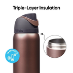 FreeSip - 32 oz - Stainless Steel- Desert Smoke