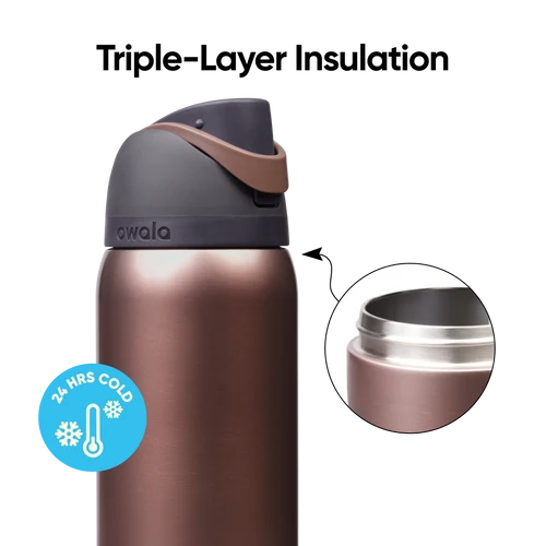 FreeSip - 32 oz - Stainless Steel- Desert Smoke