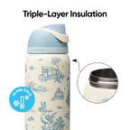 FreeSip - 32 oz - Stainless stee - Toile Be Home