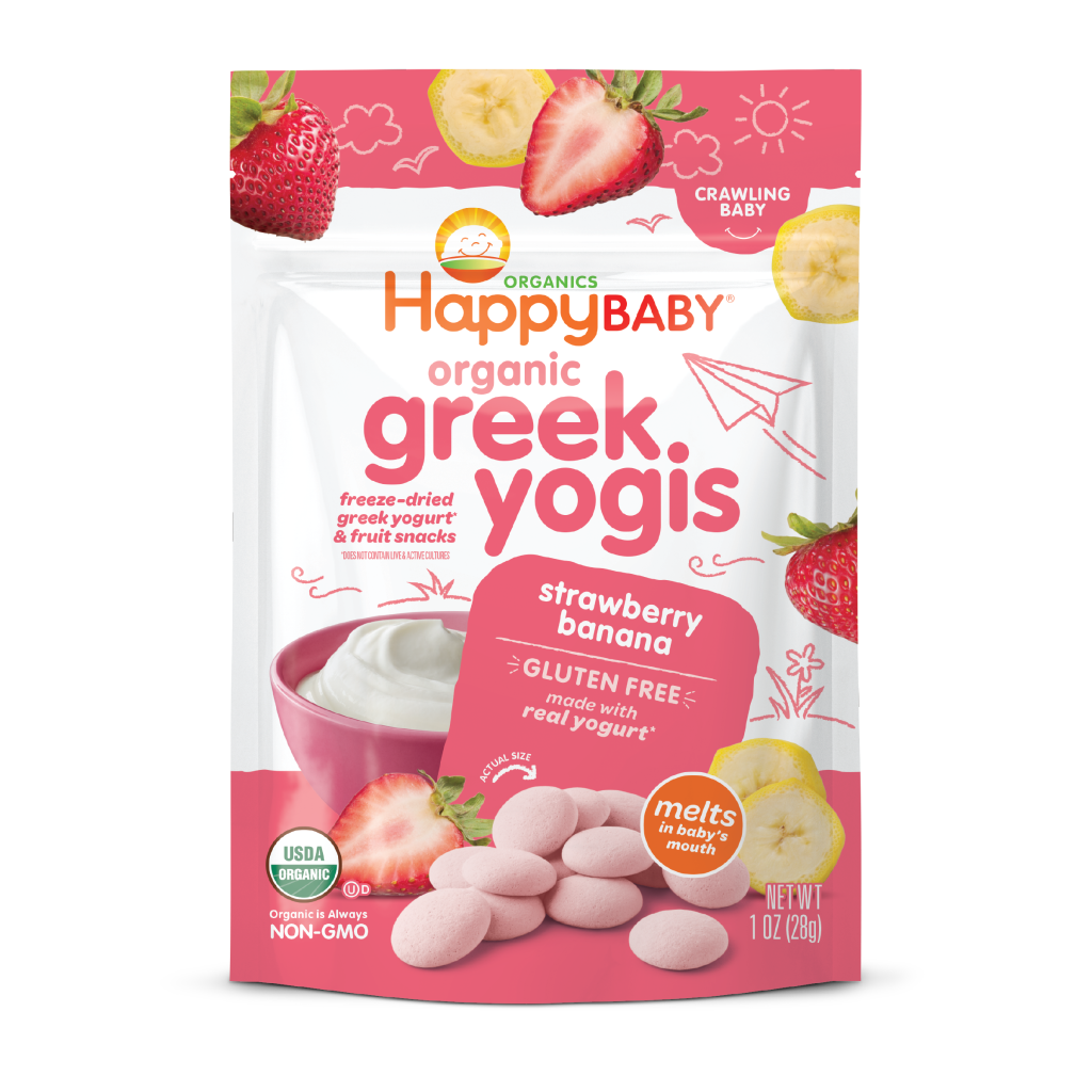 HappyBaby Organic Yogis Baby Snacks - 1oz