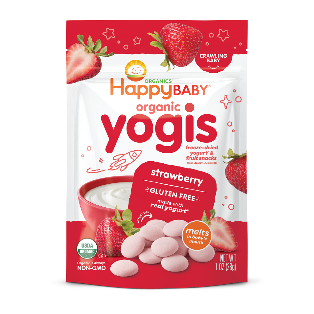 HappyBaby Organic Yogis Baby Snacks - 1oz