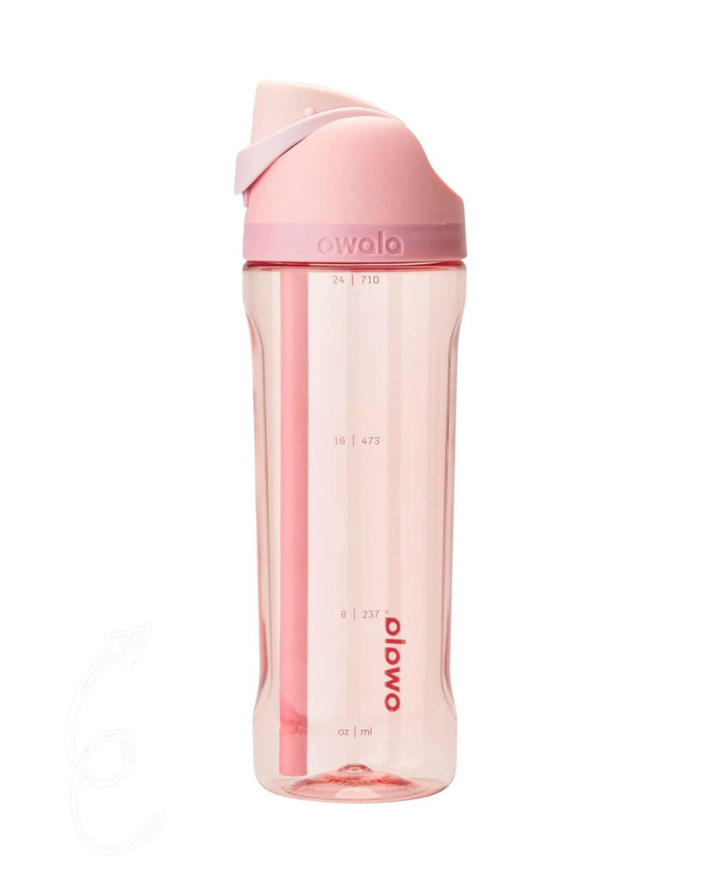 PRE-ORDEN Owala FreeSip Clear Tritan Plastic Water Bottle with Straw, BPA-Free Sports Water Bottle, Great for Travel, 25 Oz