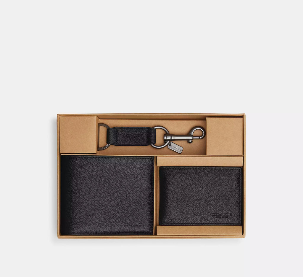 Boxed 3 In 1 Wallet Gift Set