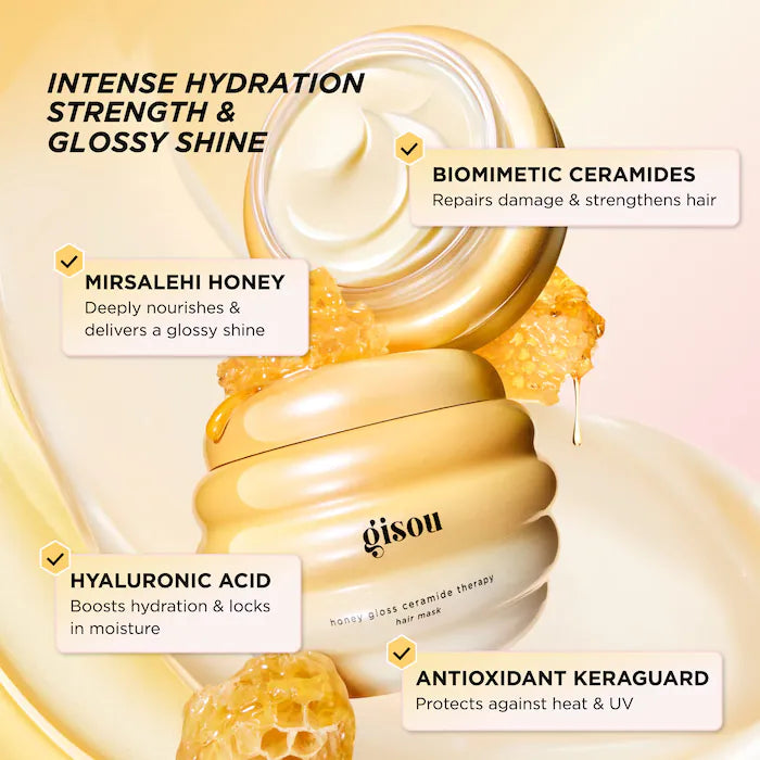 Honey Gloss Ceramide Therapy Hydrating Hair Mask - 7.8 oz
