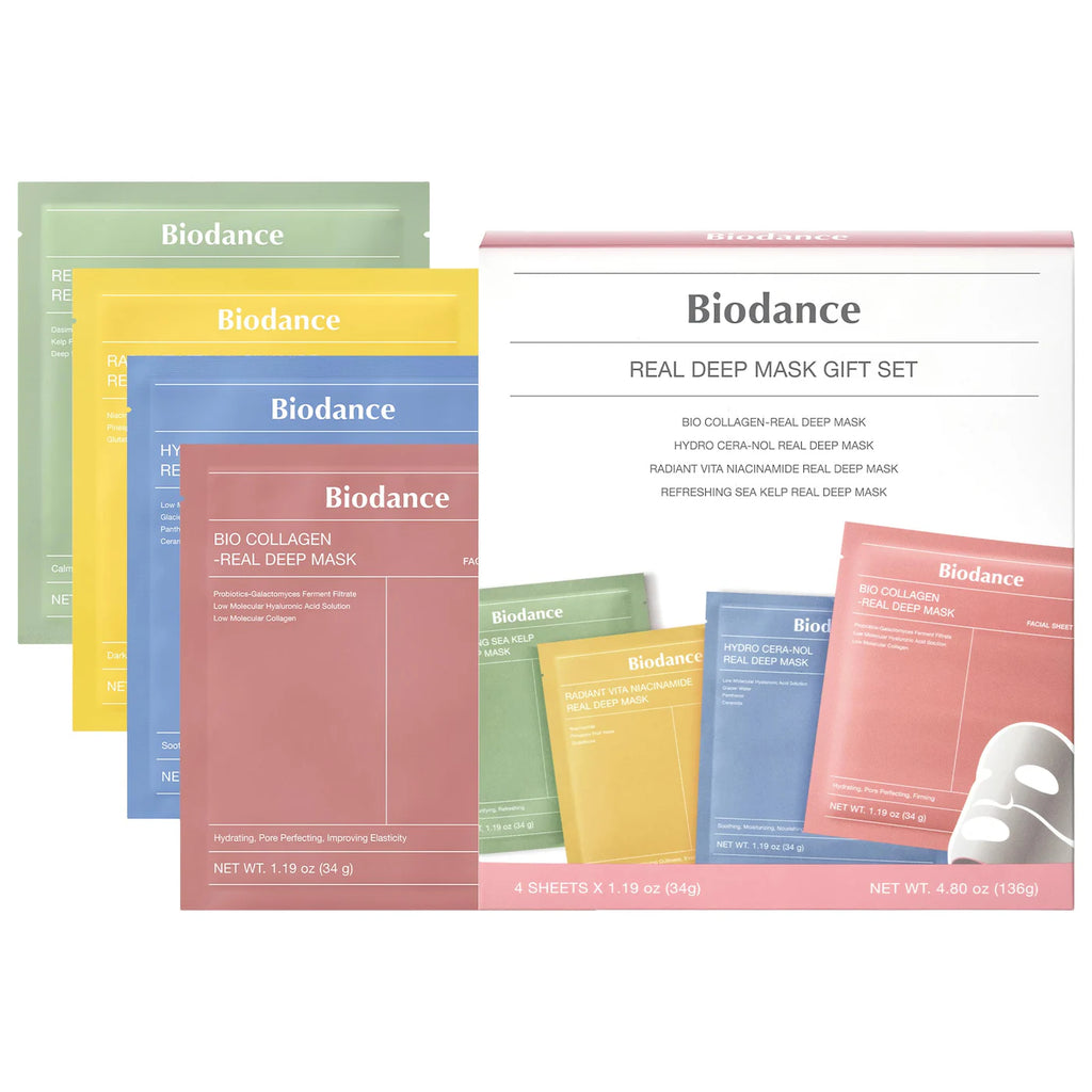 Real Deep Mask Gift Set - for Pore Care, Hydration, Calming and Dark Spot Treatment (Individual)