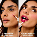 Benetint Lip & Cheek Stain Sheer Buildable Liquid Blush Tint - Raspberry
