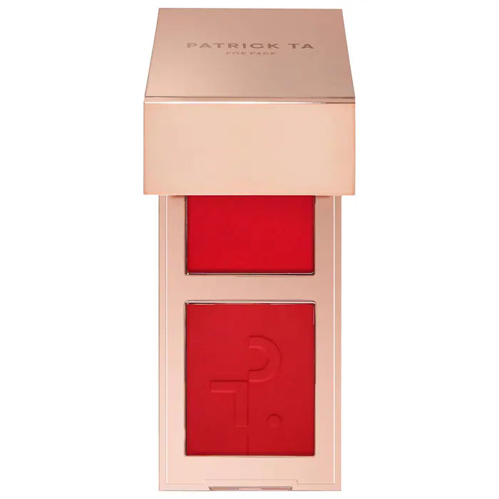 Mini Major Headlines Double-Take Creme & Powder Blush Duo - She Left Me On Red