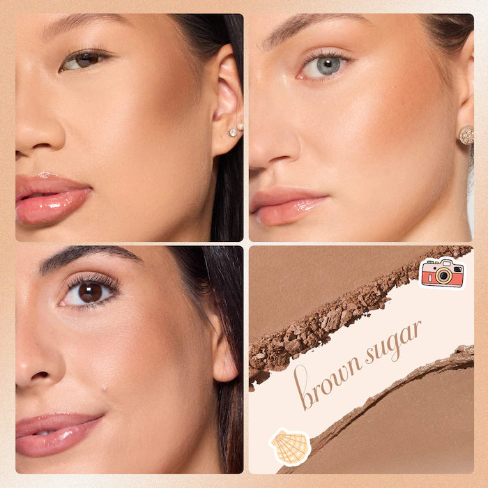 Macaron sculpt & bronze duo - Brown sugar