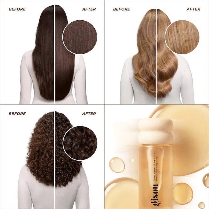PRE-ORDEN Honey Gloss Collagen Drops Hair Oil for Fine to Medium Hair