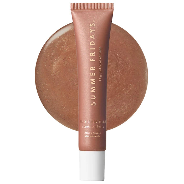 Lip Butter Balm Treatment for Hydration + Nourishing Shine - Mocha Bonbon