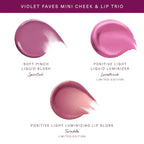 PRE-ORDEN Violet Faves Mini Cheek and Lip Trio Makeup Gift Set