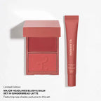 Major Headlines Double-Take Crème & Powder Blush Duo & Lip Balm Makeup Gift Set - Something Spicy