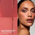 Major Headlines Double-Take Crème & Powder Blush Duo & Lip Balm Makeup Gift Set - Something Spicy