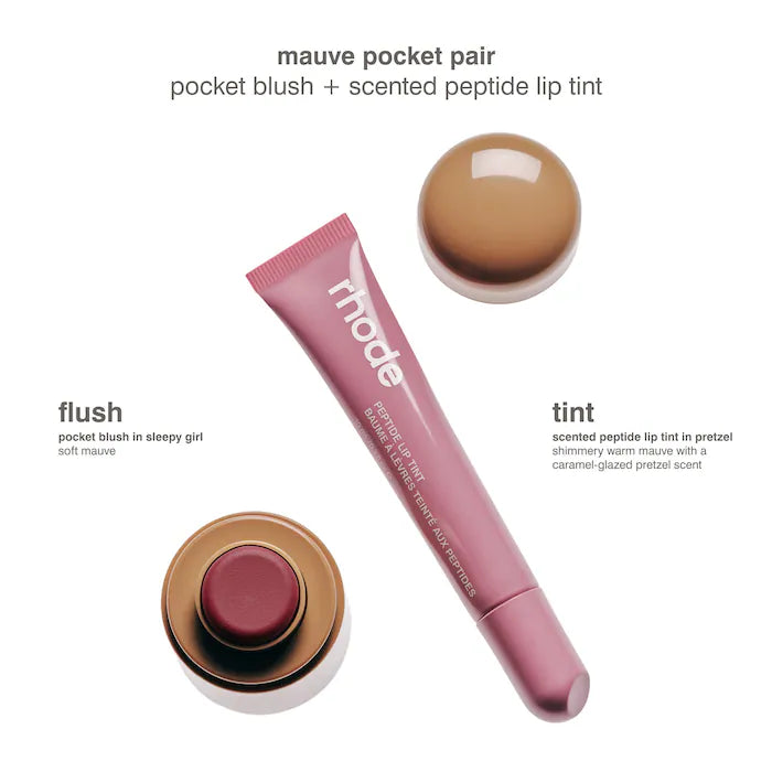 PRE-ORDEN Pocket Pair Limited Edition Lip + Cheek Set - Sleepy Girl + Pretzel / A mauve pair