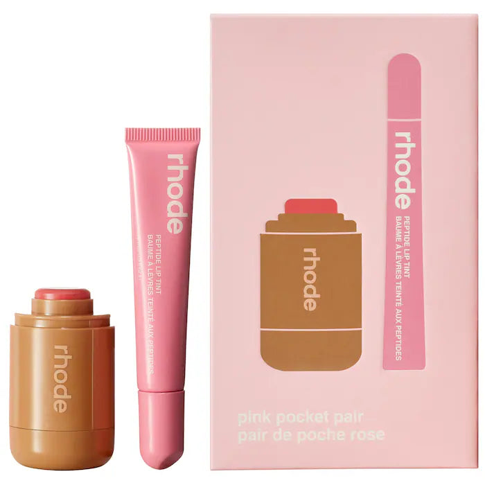 PRE-ORDEN Pocket Pair Limited Edition Lip + Cheek Set - Sprinkle + Ribbon / A pink pair