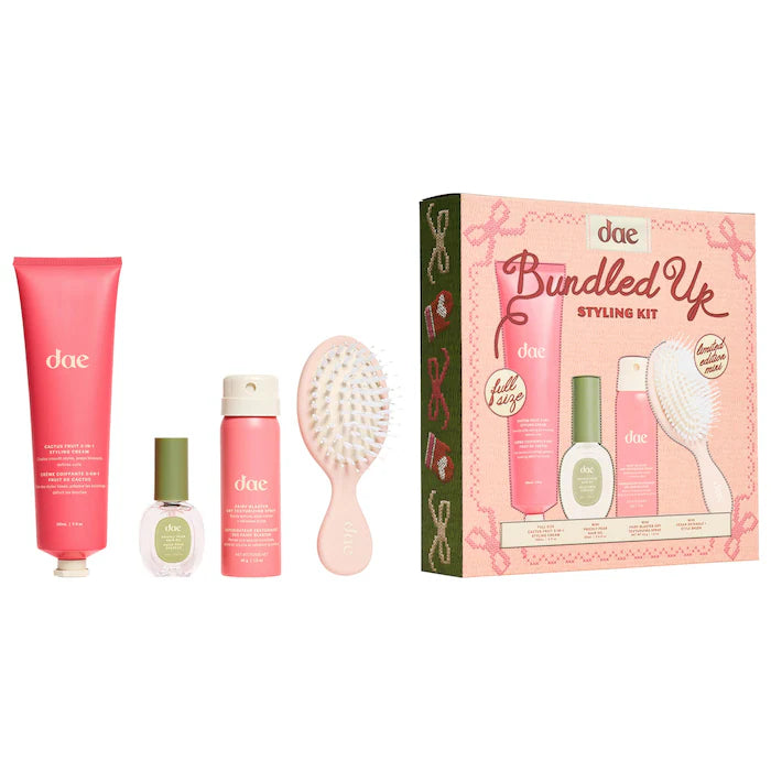 Cactus Fruit 3-in-1 Styling Cream, Mini Fairy Blaster + Prickly Pear Oil Set