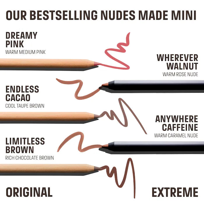 Mini Artist Color Pencil Original & Extreme Long-lasting Lip Liner Set