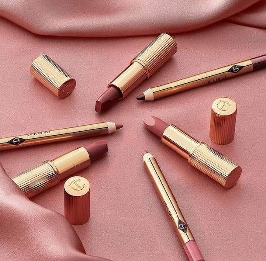Mini Pillow Talk Lipstick & Liner Set- Pillow Talk Intense